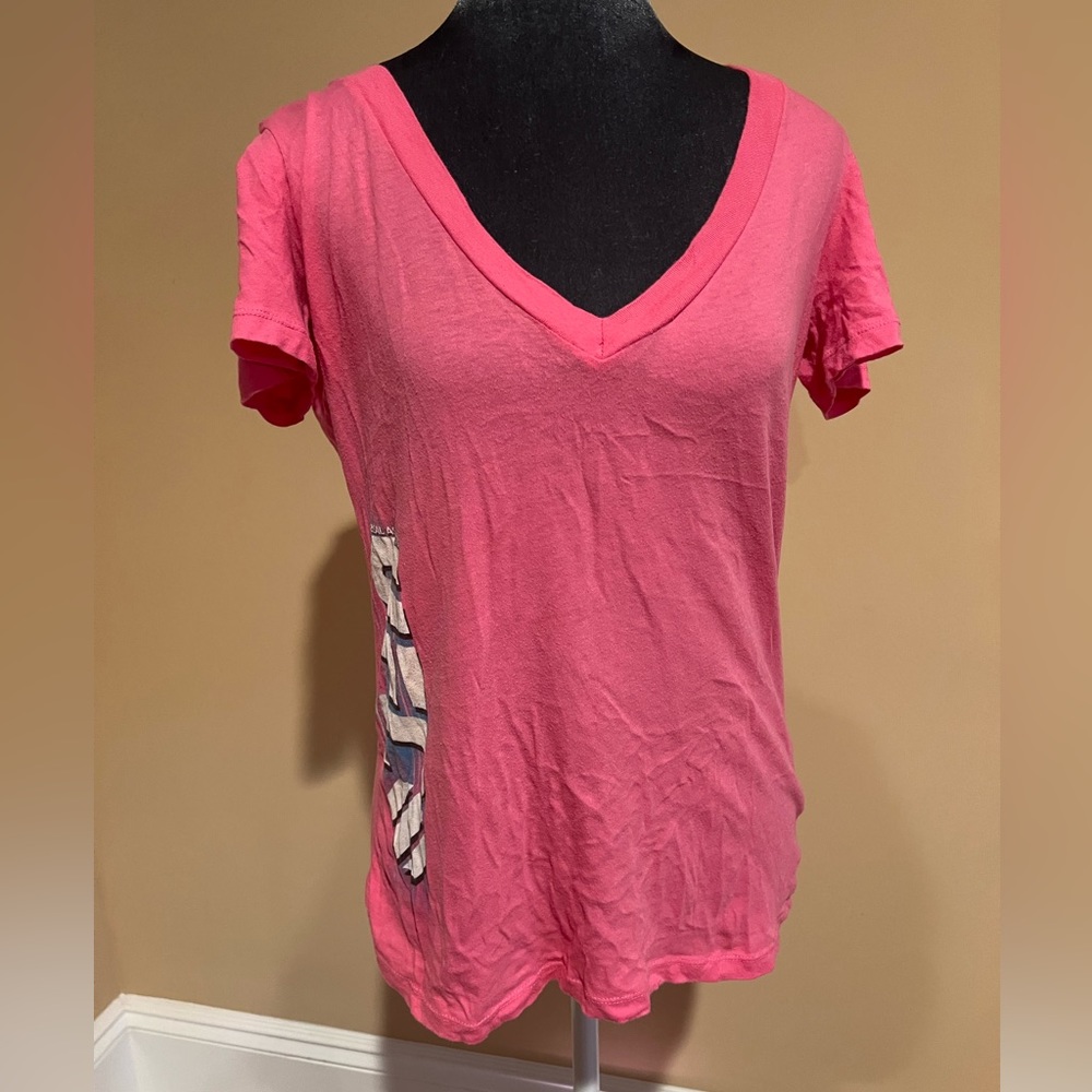 Women’s deep Vneck top Sz Lg